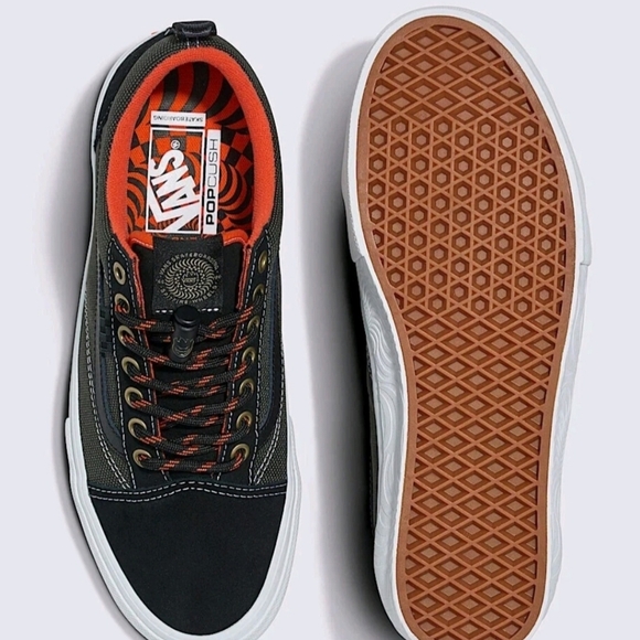 VANS Old Skool Skate Old Skool Spitfire Black/Flame Authentic 100% Men's7.5/W9 - Picture 2 of 9